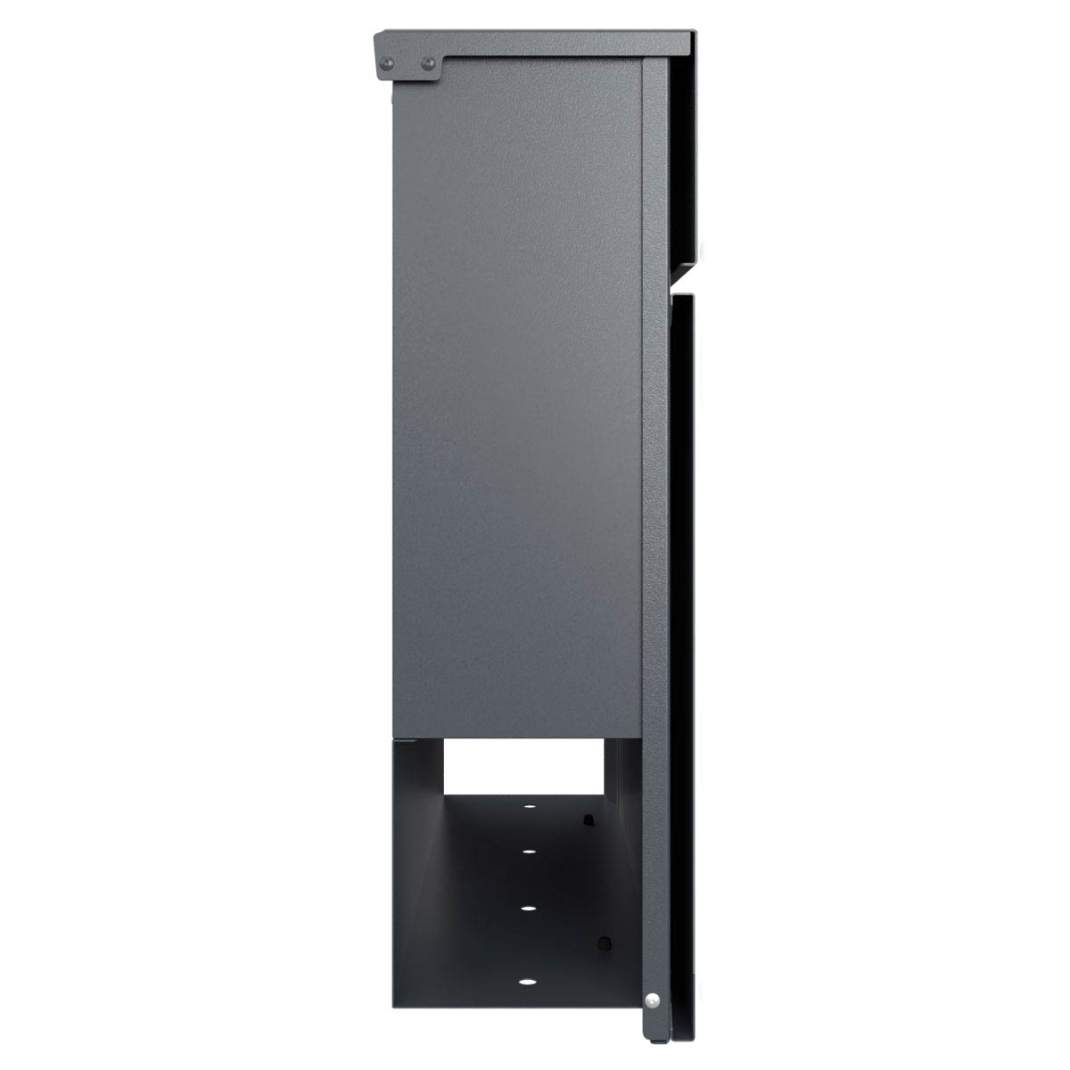 KANT Edition letterbox with newspaper compartment - Elegance 2 design - RAL 7016 anthracite grey KANT Edition letterbox with newspaper compartment - Elegance 2 design - RAL 7016 anthracite grey