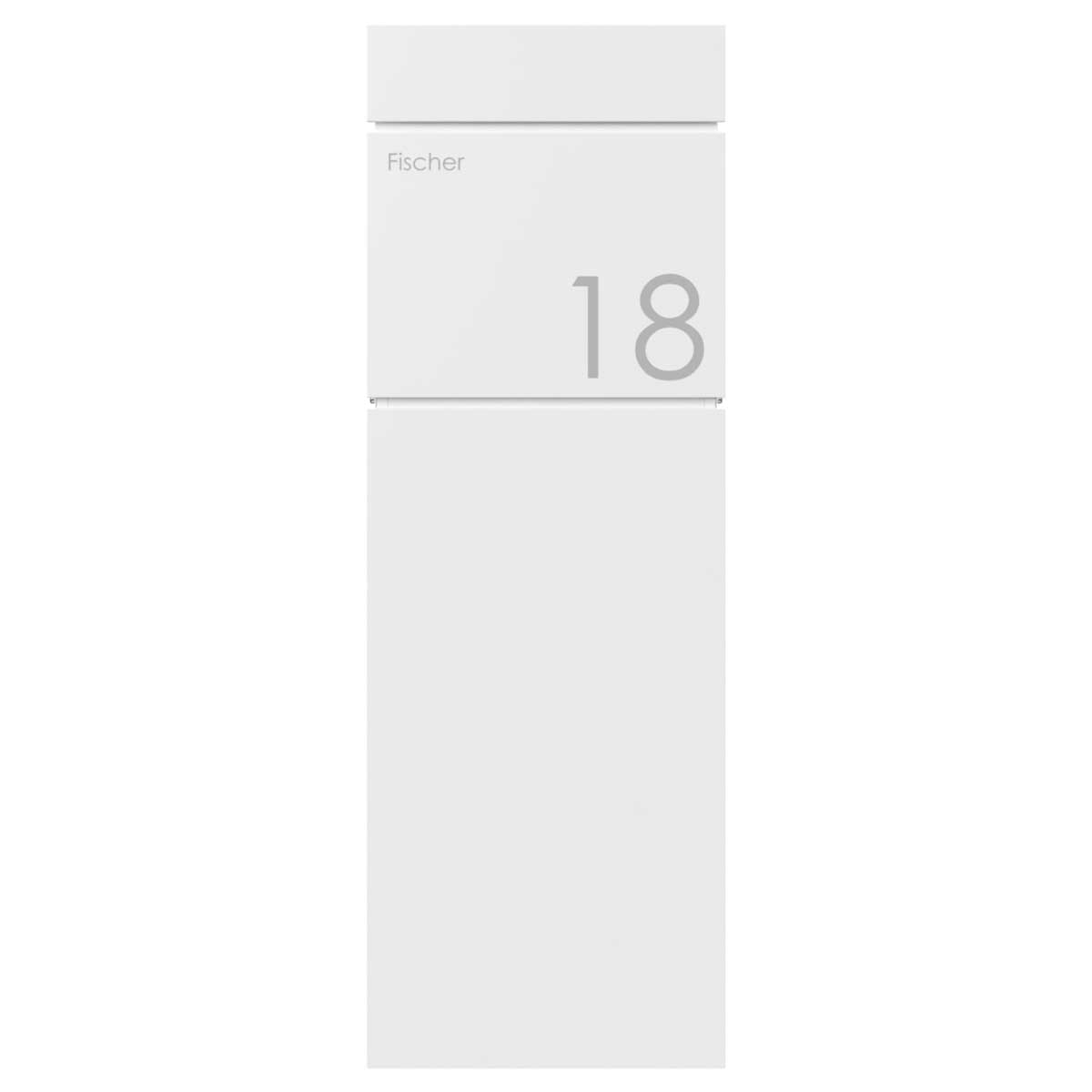 LESSING free-standing letterbox - RAL 9016 traffic white LESSING free-standing letterbox - RAL 9016 traffic white