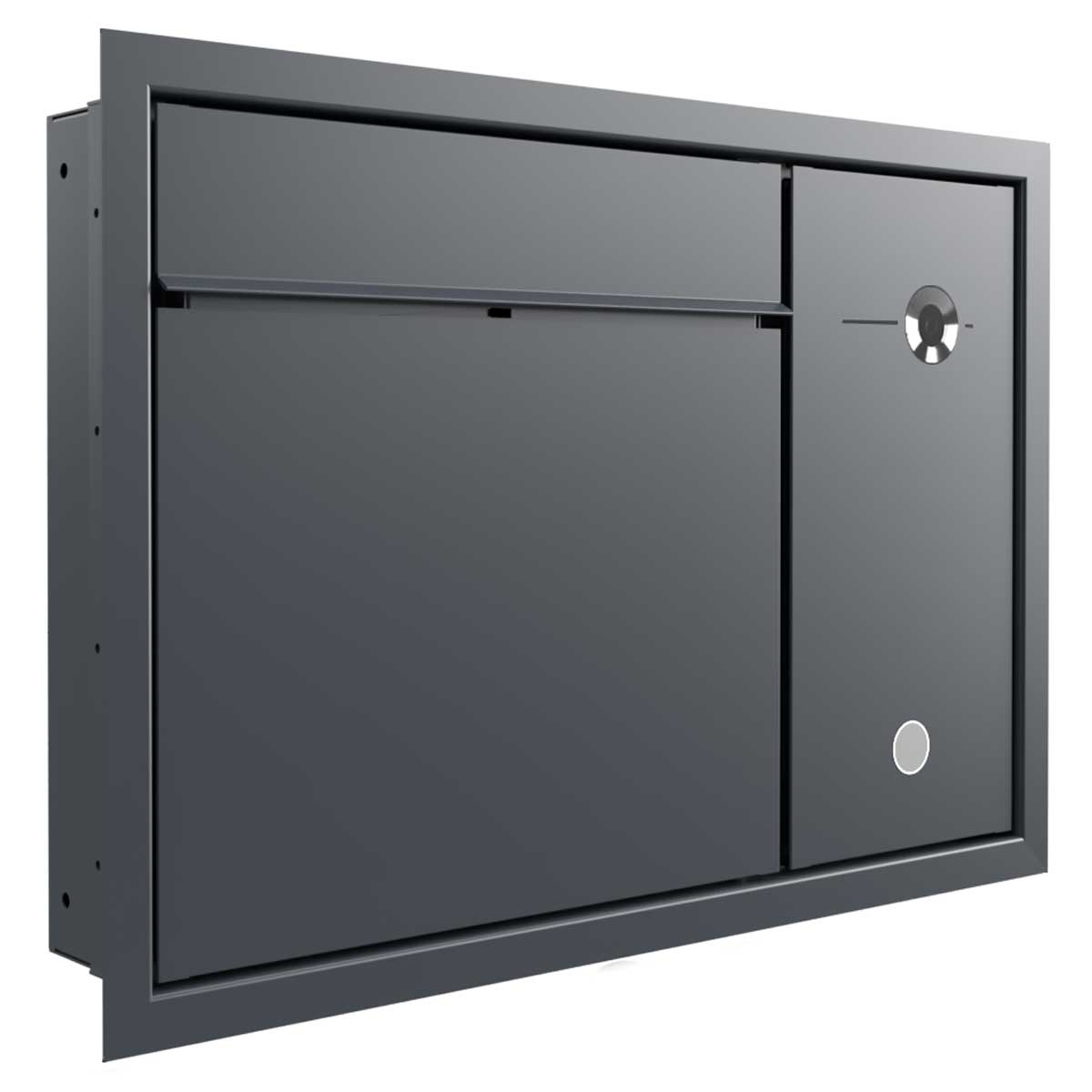 Design flush-mounted letterbox GOETHE UP - RAL of your choice - COMELIT switch on the side - VIDEO complete set Wifi Design flush-mounted letterbox GOETHE UP - RAL of your choice - COMELIT switch on the side - VIDEO complete set Wifi