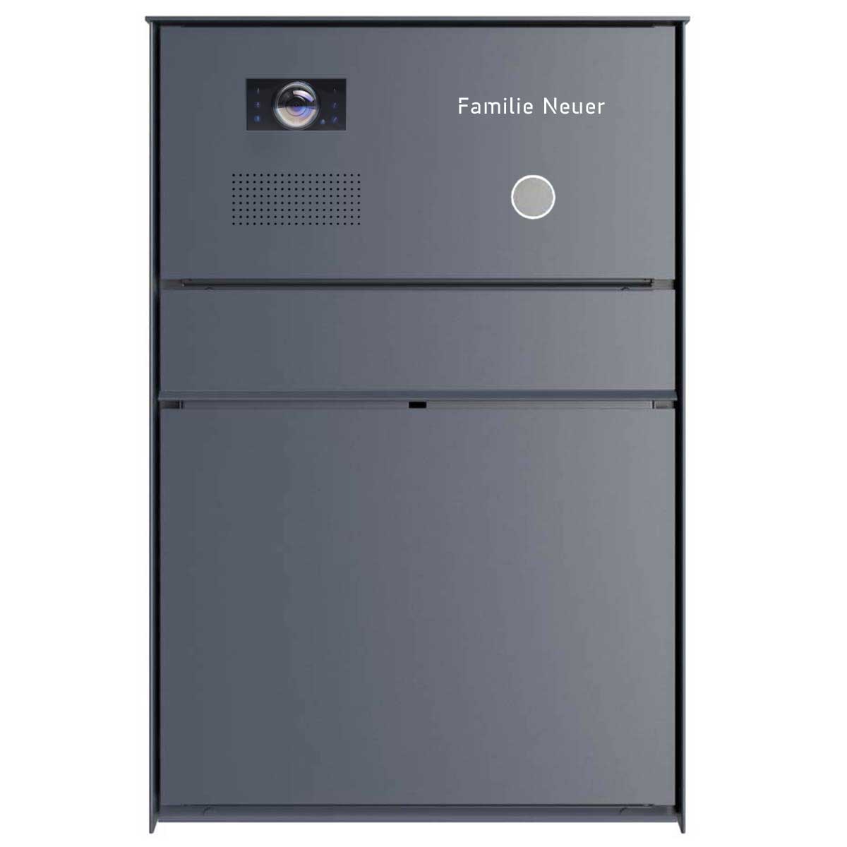 Design surface-mounted letterbox GOETHE AP - RAL of your choice - Doorbell intercom box - INDIVIDUAL Design surface-mounted letterbox GOETHE AP - RAL of your choice - Doorbell intercom box - INDIVIDUAL