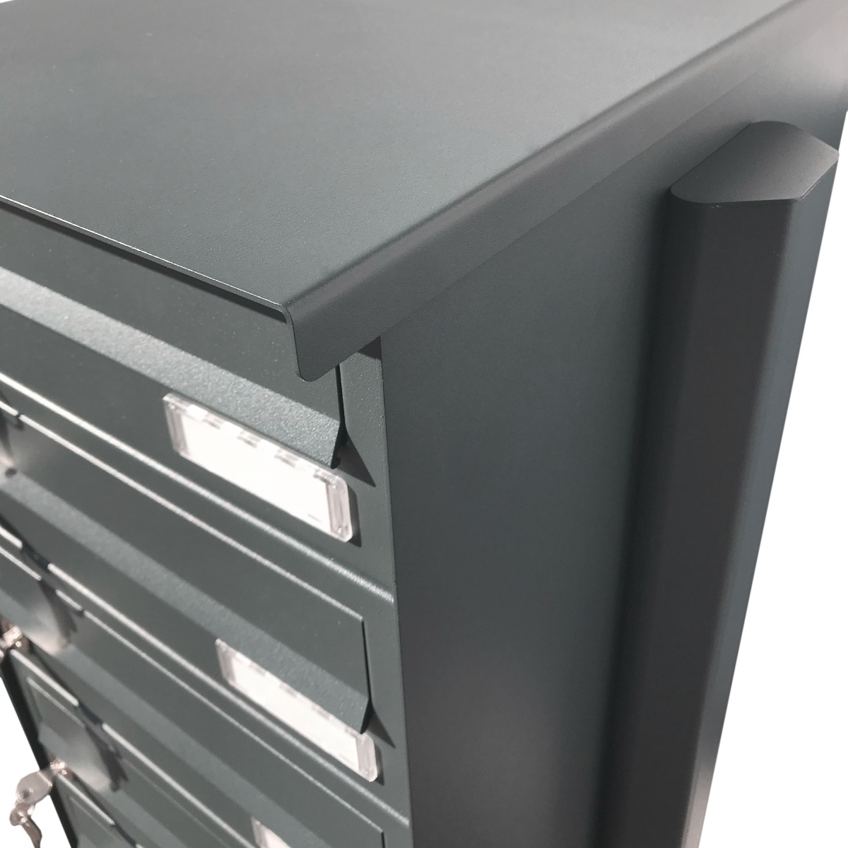 21 sistema di cassette postali in acciaio inox Design BASIC Plus 385XP ST-T - RAL a scelta