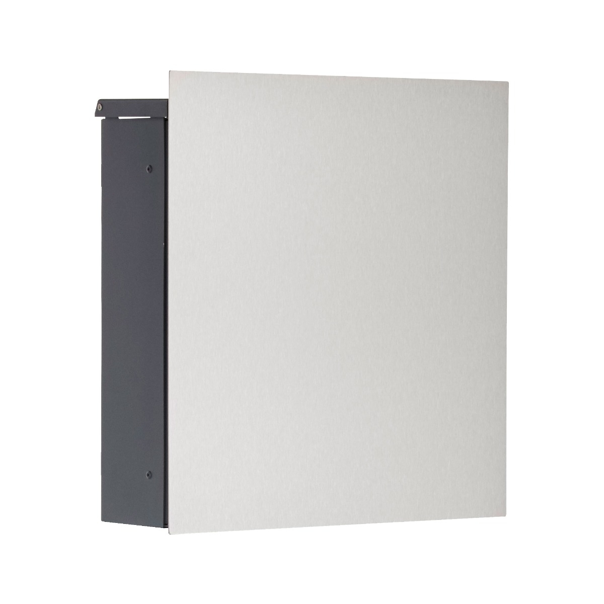 3a3fa32f0061b3d370c58de16f670c4635ce5b2a Buzón de diseño SCHILLER SMALL VA7016 - acero inoxidable V2A, pulido y gris antracita RAL 7016