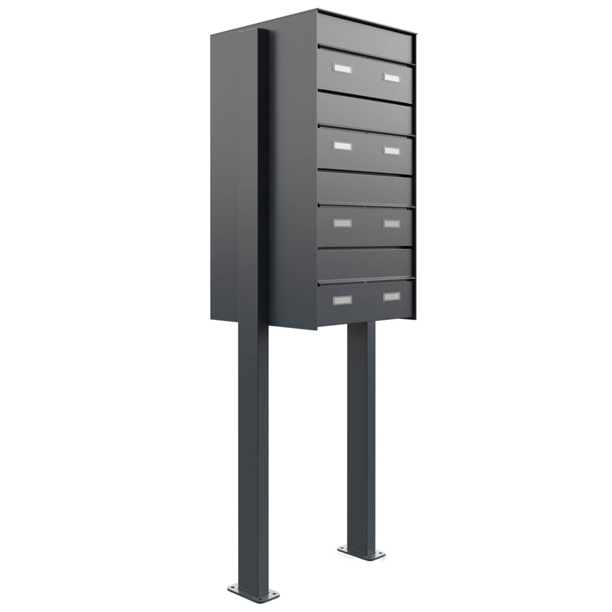 4er 1x4 letterbox system free-standing GOETHE ST-Q-400 - RAL of your choice 4er 1x4 letterbox system free-standing GOETHE ST-Q-400 - RAL of your choice