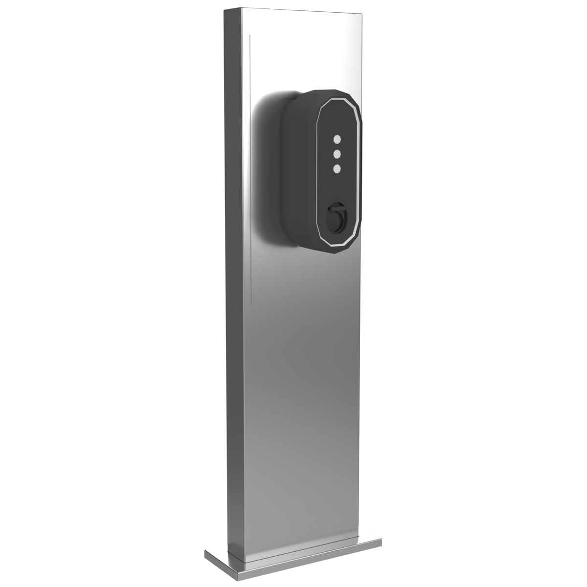 Piedistallo in acciaio inox GRIMM 605 per due wallbox - Predisposizione per wallbox personalizzati - Acciaio inox lucido Piedistallo in acciaio inox GRIMM 605 per due wallbox - Predisposizione per wallbox personalizzati - Acciaio inox lucido