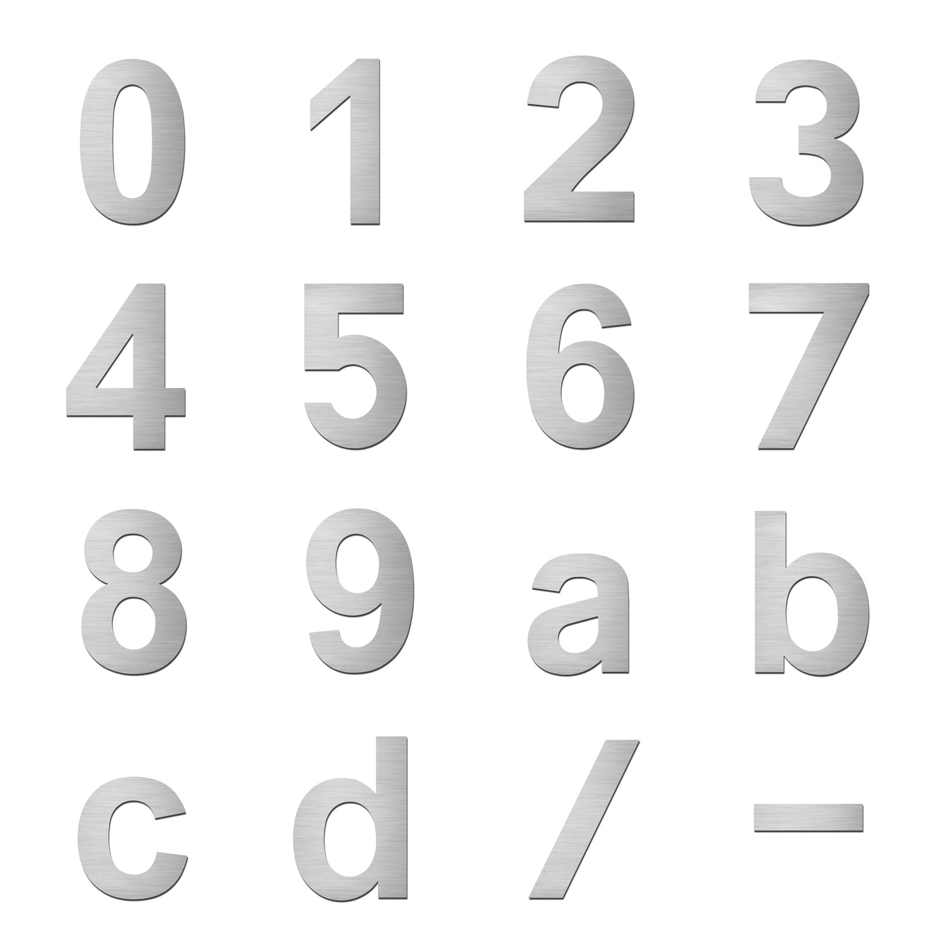 b0a716a9fe439bfecf24e602363027ccb7e5448c Stainless steel V4A house number 75mm, self-adhesive