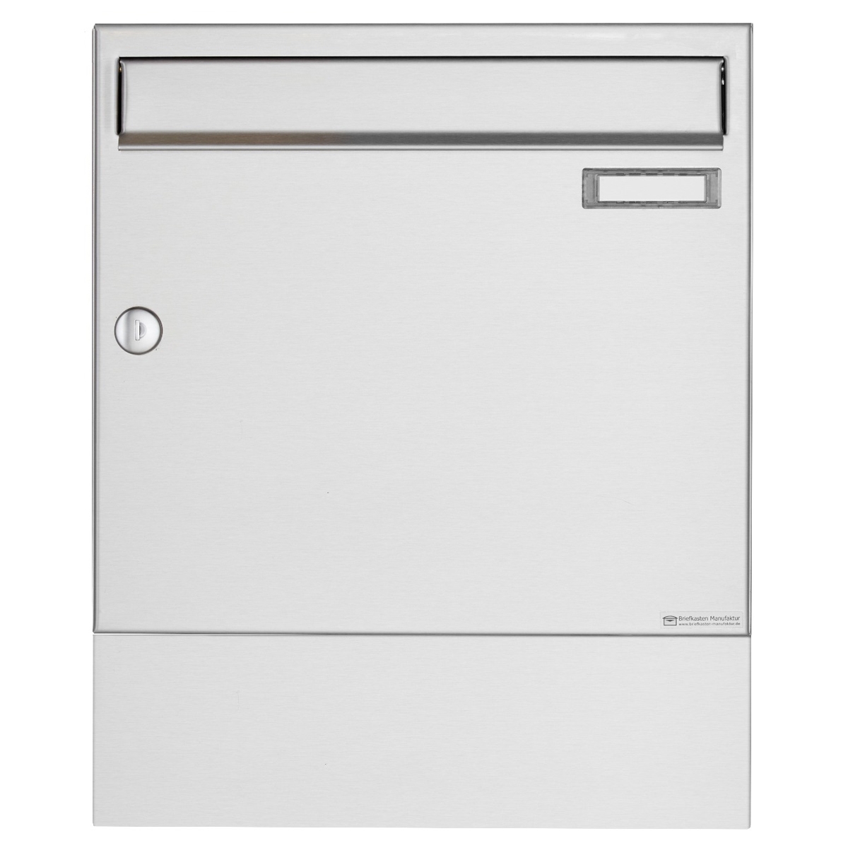 Edelstahl Briefkasten BASIC 810 W mit Zeitungsfach, zur seitlichen Wandmontage Edelstahl Briefkasten BASIC 810 W mit Zeitungsfach, zur seitlichen Wandmontage