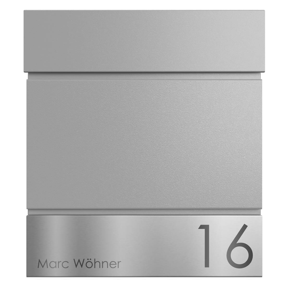 2f8b4a87191b89a73e2689a20f42114d5e89b396 Briefkasten KANT Edition mit Zeitungsfach - Design Elegance 4 - RAL 9007 graualuminium