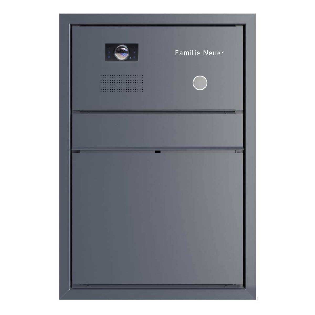Cassetta per le lettere da incasso di design GOETHE UP - RAL a scelta - Scatola per citofono - INDIVIDUALE