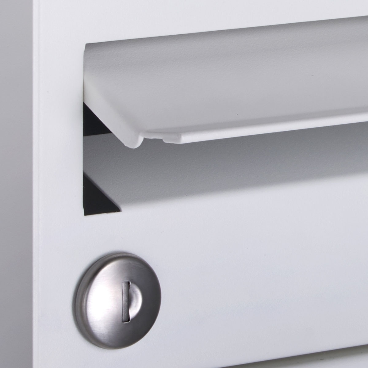 6er Edelstahl Paketfachanlage BASIC Plus 863X STL mit Paketfach 370x550 und Briefkasten 370x110 - Farbe nach Wahl