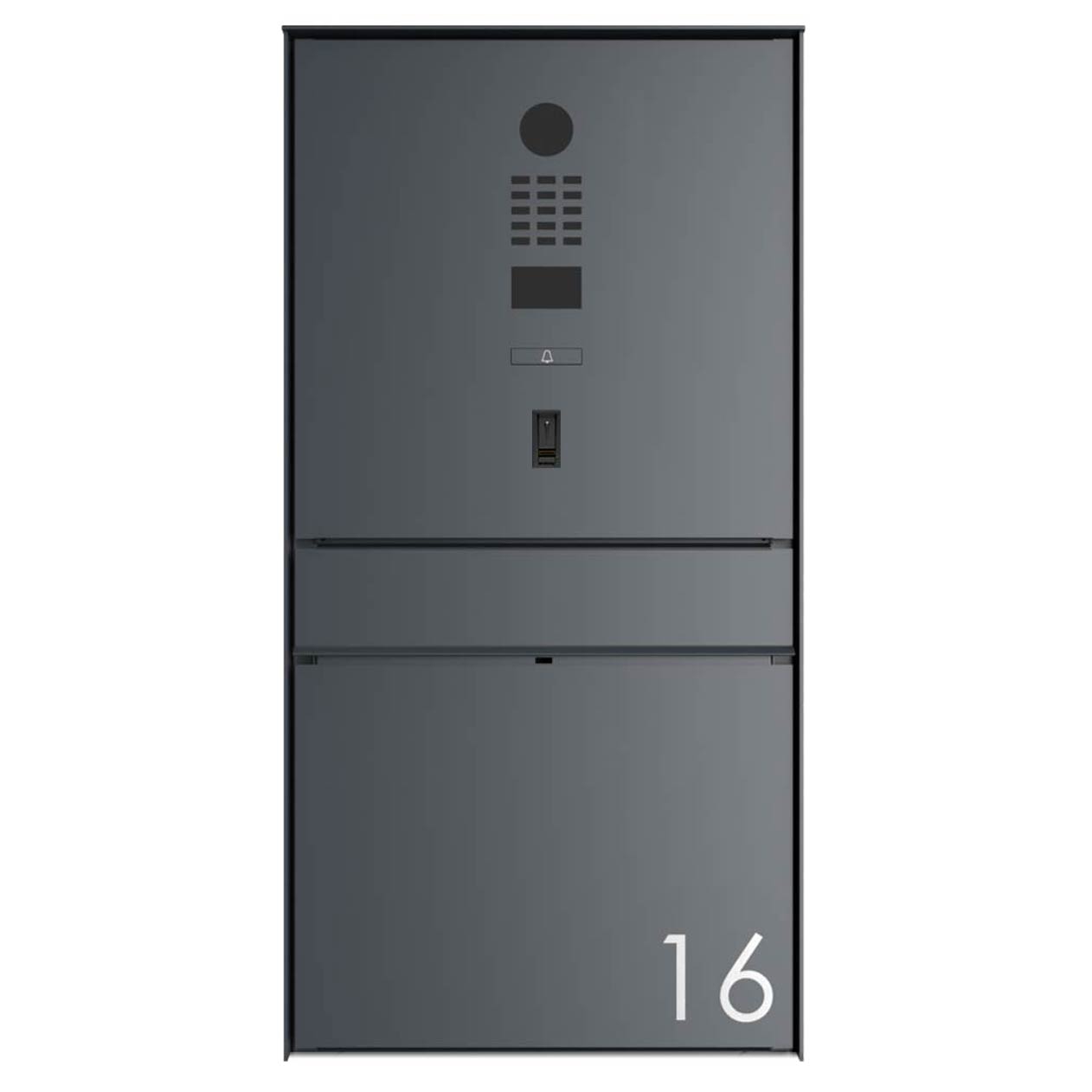 Design surface-mounted letterbox GOETHE AP - RAL of your choice - DoorBird video intercom system Design surface-mounted letterbox GOETHE AP - RAL of your choice - DoorBird video intercom system