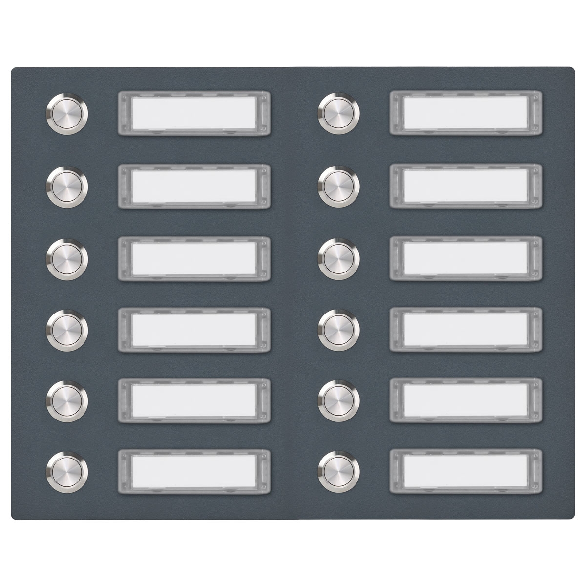 5e8b8adaf9f3d2007541173e7294ef15e53ea8c2 Stainless steel bell plate 300x225 BASIC 421 powder-coated with name plate - 12 parties