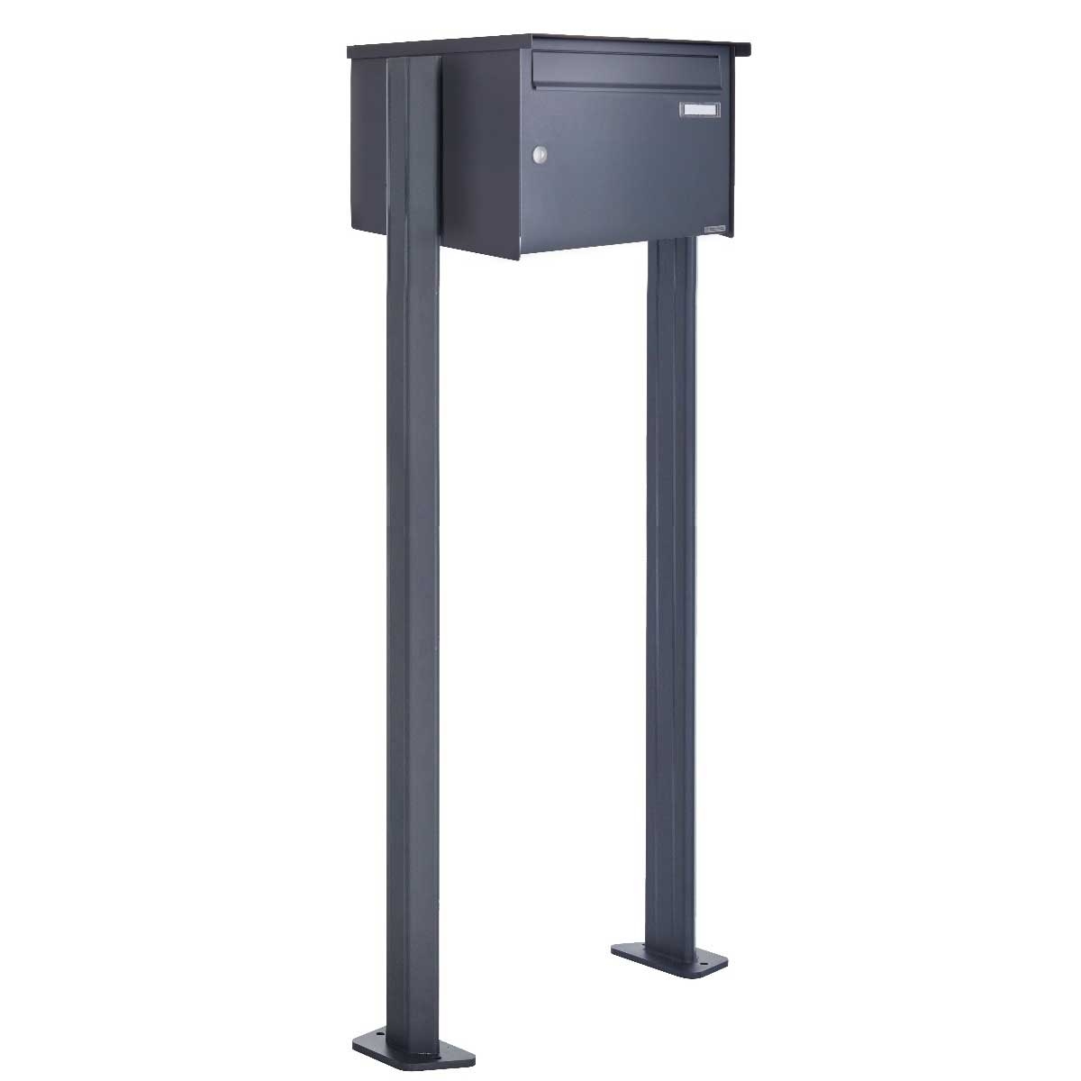 Großraumbriefkasten freistehend Design BASIC 380BP-220 ST-T - RAL 7016 Anthrazit-Grau