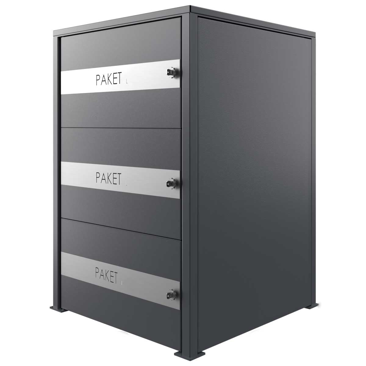 Paketbox BOXsystem BASIC 752V2 - RAL nach Wahl - 3x Paketkasten Paketbox BOXsystem BASIC 752V2 - RAL nach Wahl - 3x Paketkasten