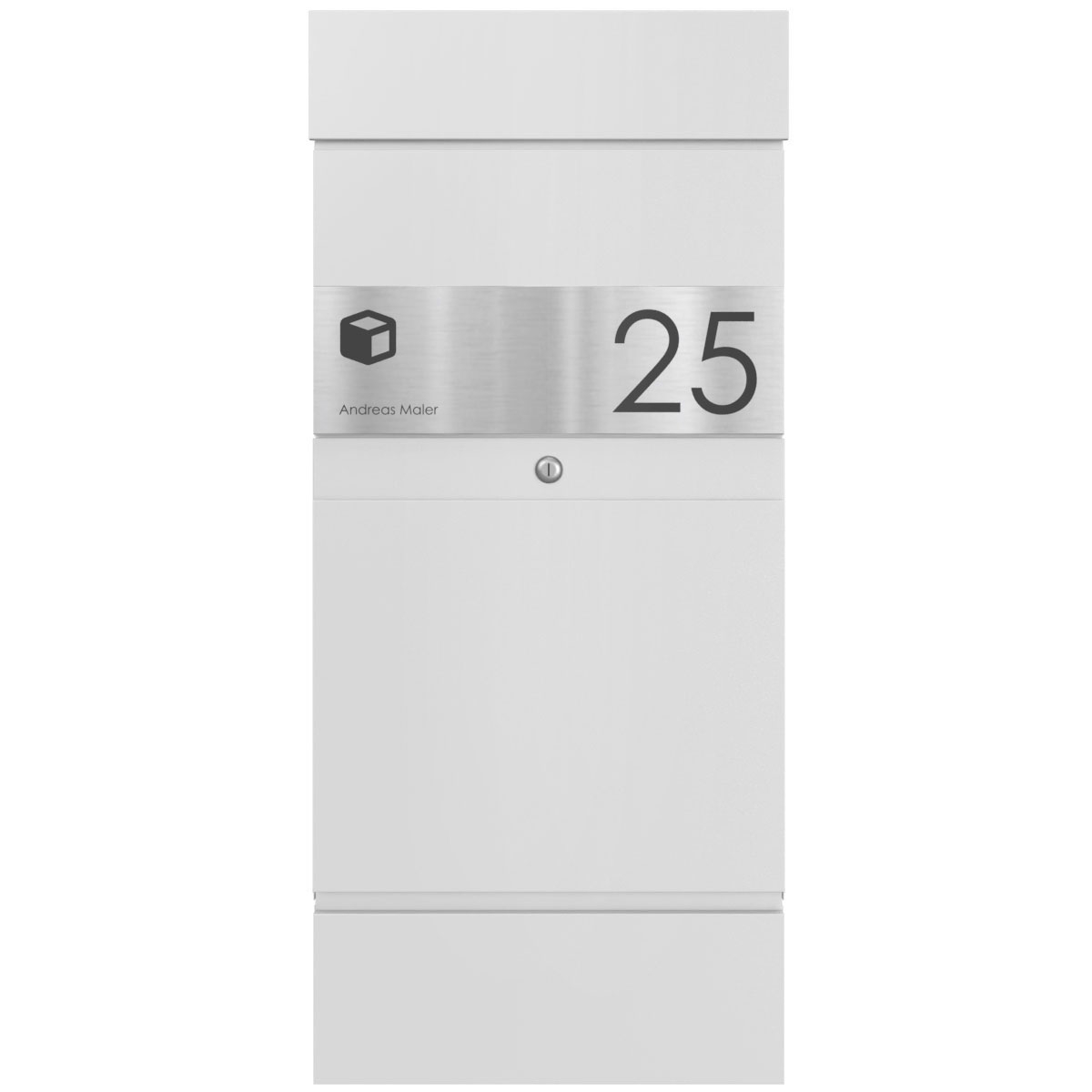 Standbriefkasten Paketbriefkasten KLEIST Edition - Design Elegance 1 - RAL 9016 verkehrsweiß Standbriefkasten Paketbriefkasten KLEIST Edition - Design Elegance 1 - RAL 9016 verkehrsweiß