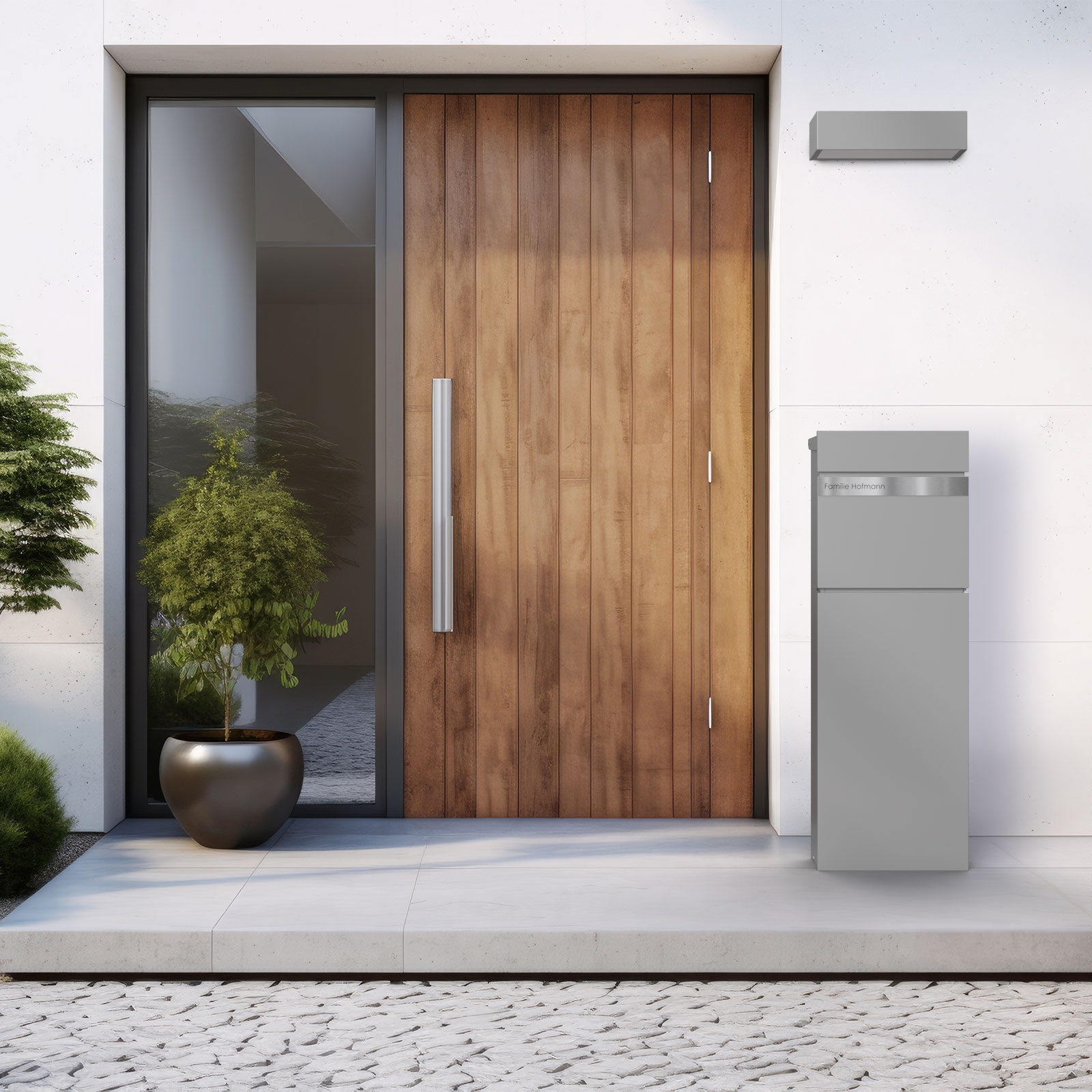 Standbriefkasten LESSING Edition - Design Elegance 2 - RAL 9007 graualuminium Standbriefkasten LESSING Edition - Design Elegance 2 - RAL 9007 graualuminium