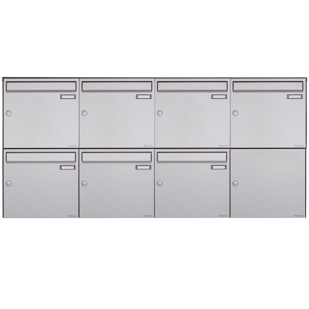 Cassetta per le lettere da appoggio 7x4x2 in acciaio inox BASIC Plus 382XA AP - acciaio inox V2A lucido