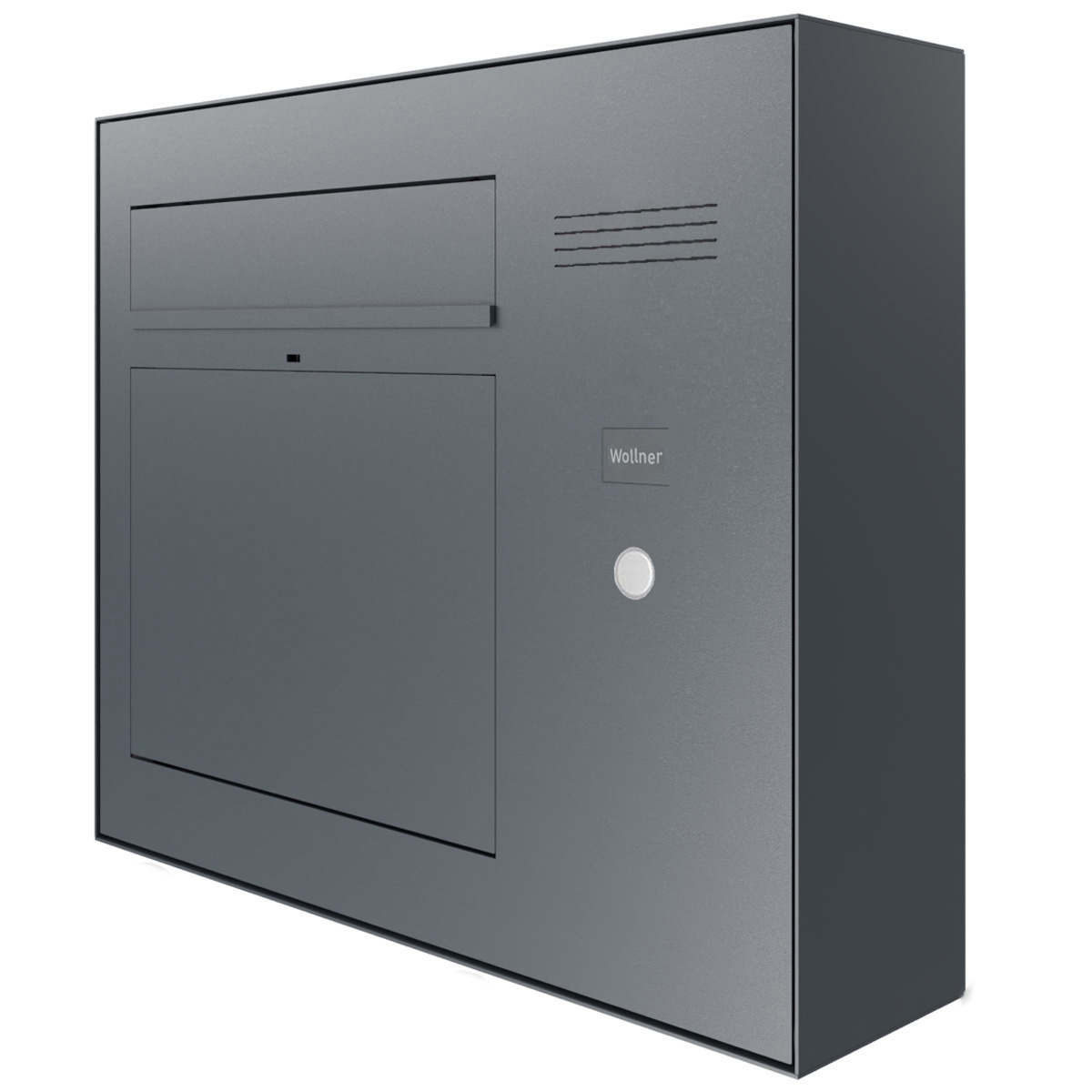 Design surface-mounted letterbox GRIMM - colour of your choice with preparation for camera and intercom system on the right Design surface-mounted letterbox GRIMM - colour of your choice with preparation for camera and intercom system on the right