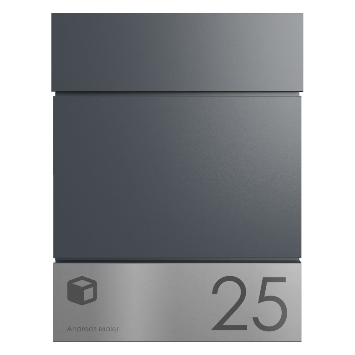 Surface-mounted parcel box KANT Edition - Design Elegance 4 - RAL 7016 anthracite grey Surface-mounted parcel box KANT Edition - Design Elegance 4 - RAL 7016 anthracite grey
