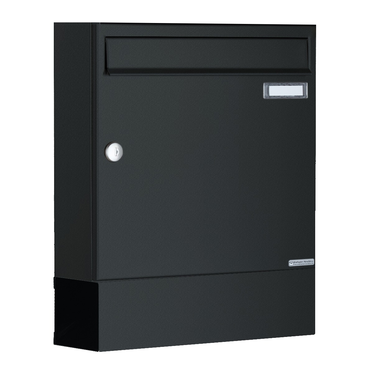 Briefkasten BASIC 810 W mit Zeitungsfach, zur seitlichen Wandmontage - RAL 7016 Anthrazitgrau Briefkasten BASIC 810 W mit Zeitungsfach, zur seitlichen Wandmontage - RAL 7016 Anthrazitgrau