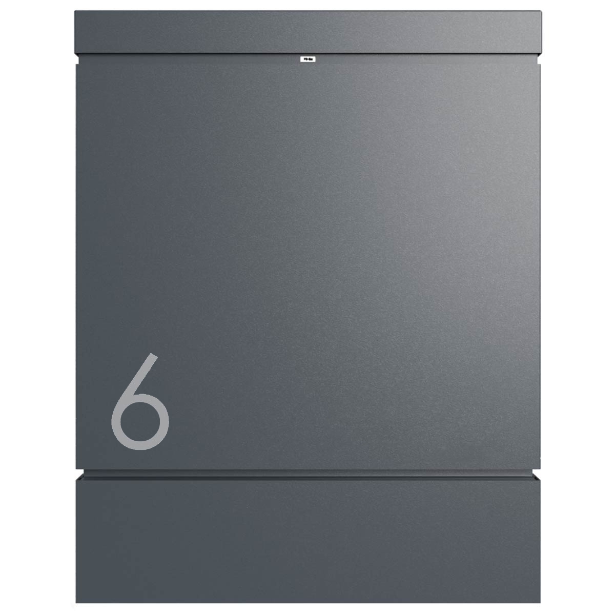 455ce8db6da0df9606597d4e1e8ac81f6ad853a7 BRENTANO® ST-BP design brievenbus met krantenvak - RAL 7016 antracietgrijs