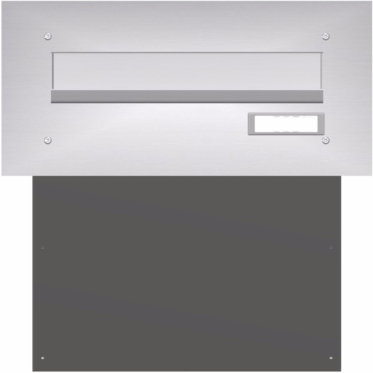 Mauerdurchwurf Briefkasten BASIC 622 - Edelstahl V2A geschliffen - 1 Partei Mauerdurchwurf Briefkasten BASIC 622 - Edelstahl V2A geschliffen - 1 Partei