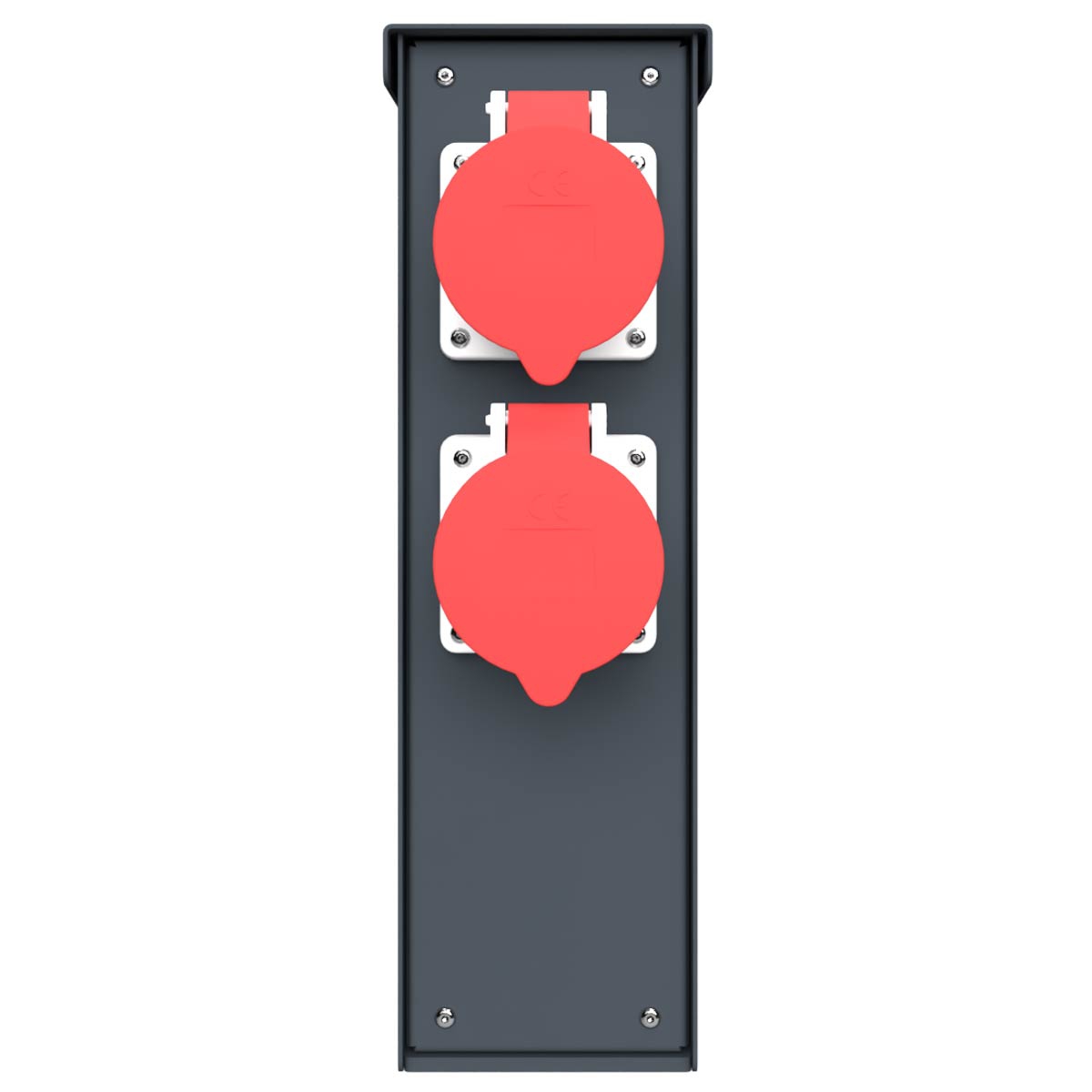 CEE Steckdosensäule BASIC 372 zur Standmontage - Edelstahl pulverbeschichtet CEE Steckdosensäule BASIC 372 zur Standmontage - Edelstahl pulverbeschichtet