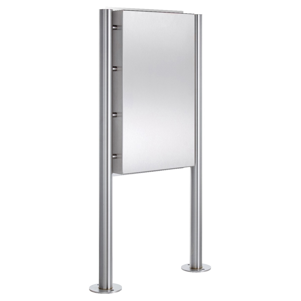 Edelstahl Standbriefkasten Designer Modell BIG - GIRA System 106 - 3-fach vorbereitet Edelstahl Standbriefkasten Designer Modell BIG - GIRA System 106 - 3-fach vorbereitet
