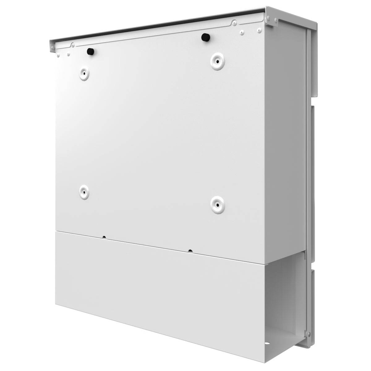 KANT letterbox with newspaper compartment - Avantgarde 1 design - RAL 9016 traffic white KANT letterbox with newspaper compartment - Avantgarde 1 design - RAL 9016 traffic white
