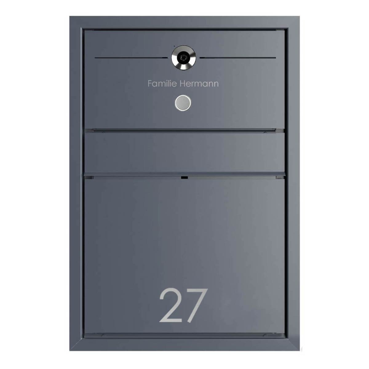 Design flush-mounted letterbox GOETHE UP - RAL of your choice - COMELIT Switch - VIDEO complete set Wifi Design flush-mounted letterbox GOETHE UP - RAL of your choice - COMELIT Switch - VIDEO complete set Wifi