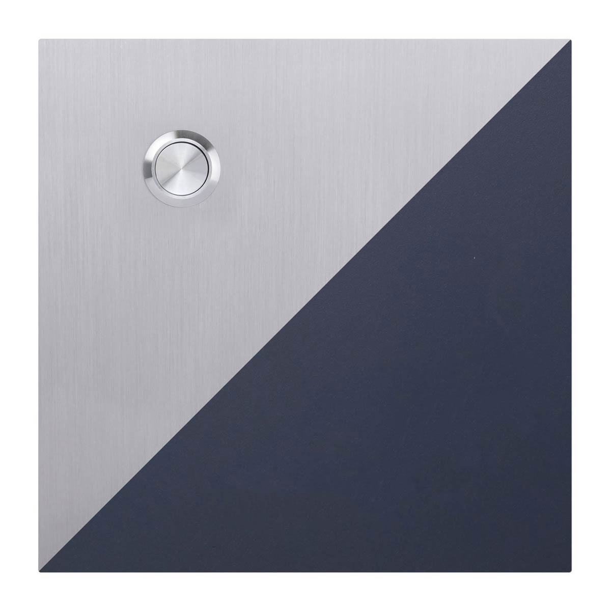 Edelstahl Klingelplatte BASIC 424E4-150150 - Elegance IV - pulverbeschichtet - QUADRATISCH