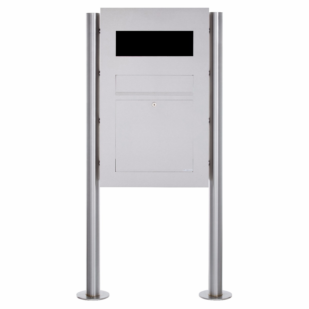 Edelstahl Standbriefkasten Designer Modell BIG - GIRA System 106 - 3-fach vorbereitet Edelstahl Standbriefkasten Designer Modell BIG - GIRA System 106 - 3-fach vorbereitet