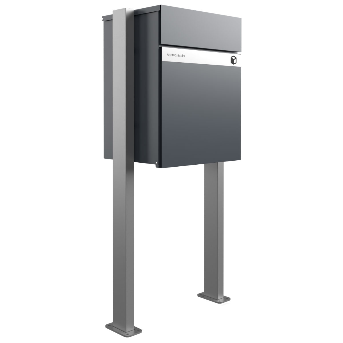 Freistehende Paketbox KANT Edition ST-Q - Design Elegance 2 - RAL 7016 anthrazitgrau Freistehende Paketbox KANT Edition ST-Q - Design Elegance 2 - RAL 7016 anthrazitgrau