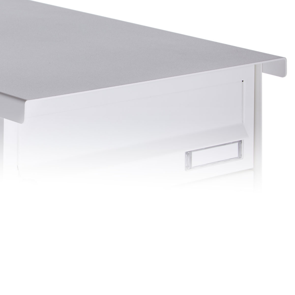 6er 2x3 Standbriefkastenanlage Design BASIC Plus 385XP ST-T - LED Beschriftung - RAL nach Wahl