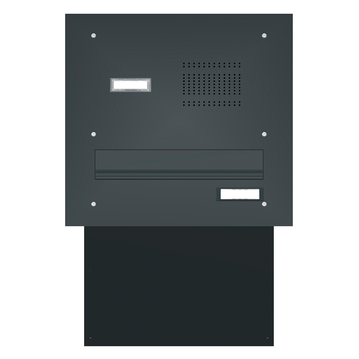 Mauerdurchwurf Briefkastenanlage BASIC 623 pulverbeschichtet - Klingel- Sprechstelle - 1 Partei Mauerdurchwurf Briefkastenanlage BASIC 623 pulverbeschichtet - Klingel- Sprechstelle - 1 Partei