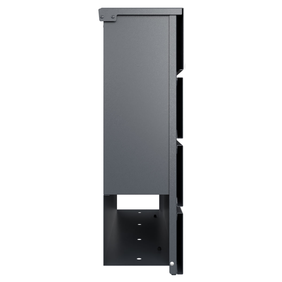 KANT letterbox with newspaper compartment - Design 1 - RAL 7016 anthracite grey KANT letterbox with newspaper compartment - Design 1 - RAL 7016 anthracite grey