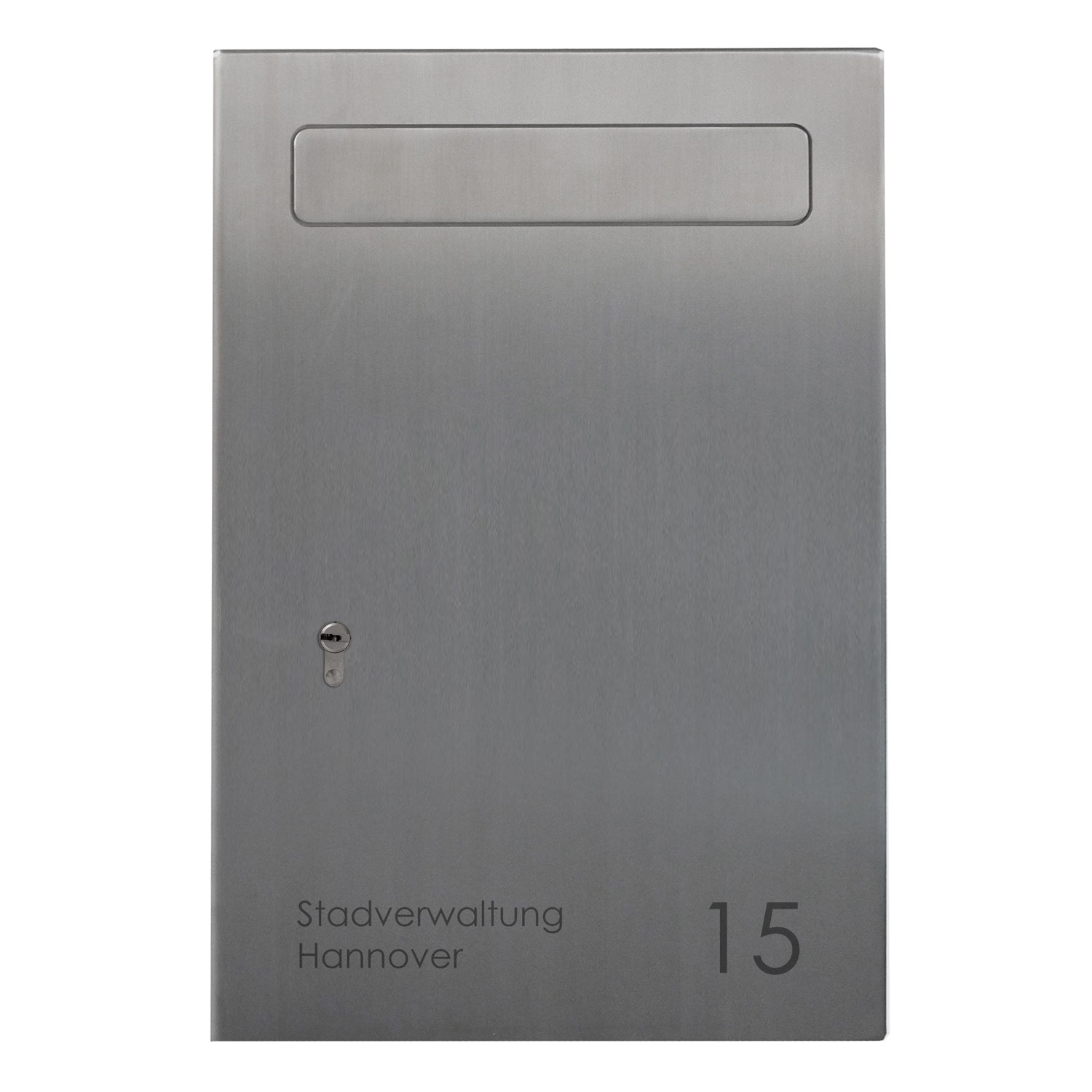 Buzón de seguridad tipo 114 monoforma - acero inoxidable pulido