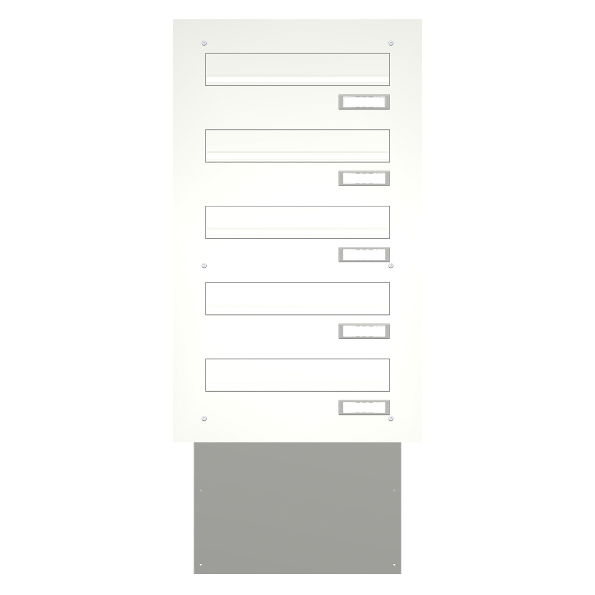 Through-the-wall letterbox BASIC 622 powder-coated - 5 parties Through-the-wall letterbox BASIC 622 powder-coated - 5 parties