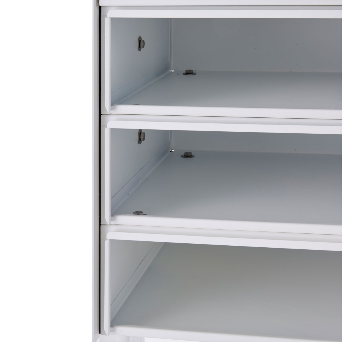 6er 2x3 Standbriefkastenanlage Design BASIC Plus 385XP ST-T - LED Beschriftung - RAL nach Wahl