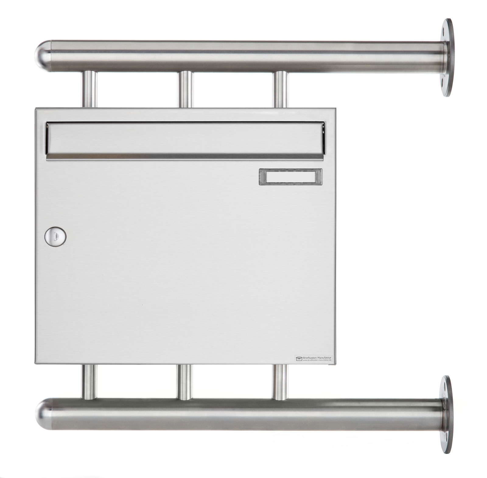 Edelstahl Briefkasten BASIC 810 W zur seitlichen Wandmontage Edelstahl Briefkasten BASIC 810 W zur seitlichen Wandmontage