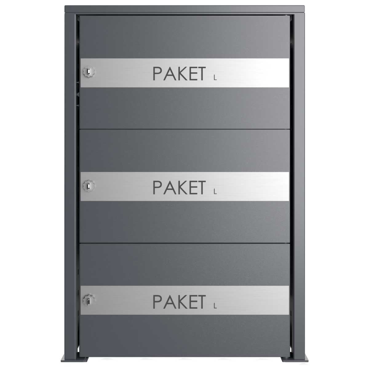 Parcel box BOXsystem BASIC 752V2 - RAL of your choice - 3x parcel box Parcel box BOXsystem BASIC 752V2 - RAL of your choice - 3x parcel box