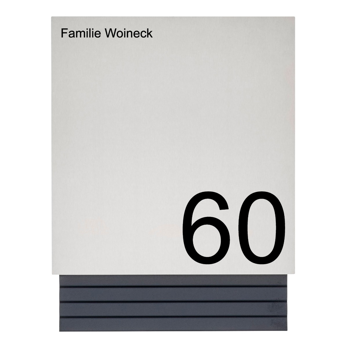 7d49b6ba092249ae9482456a918db5b08f17dc38 Cassetta per le lettere di design - scomparto per giornali SCHILLER SMALL VA7016 - acciaio inox V2A, lucido e grigio antracite RAL 7016