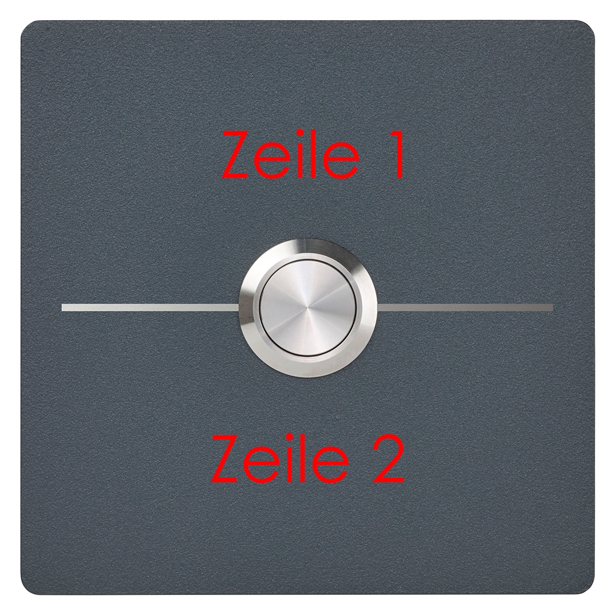 e67476840fd975ef245ddd3938b7c488e6978ef8 Stainless steel bell plate BASIC Elegance I 421E1-9090 powder-coated - QUADRATIC