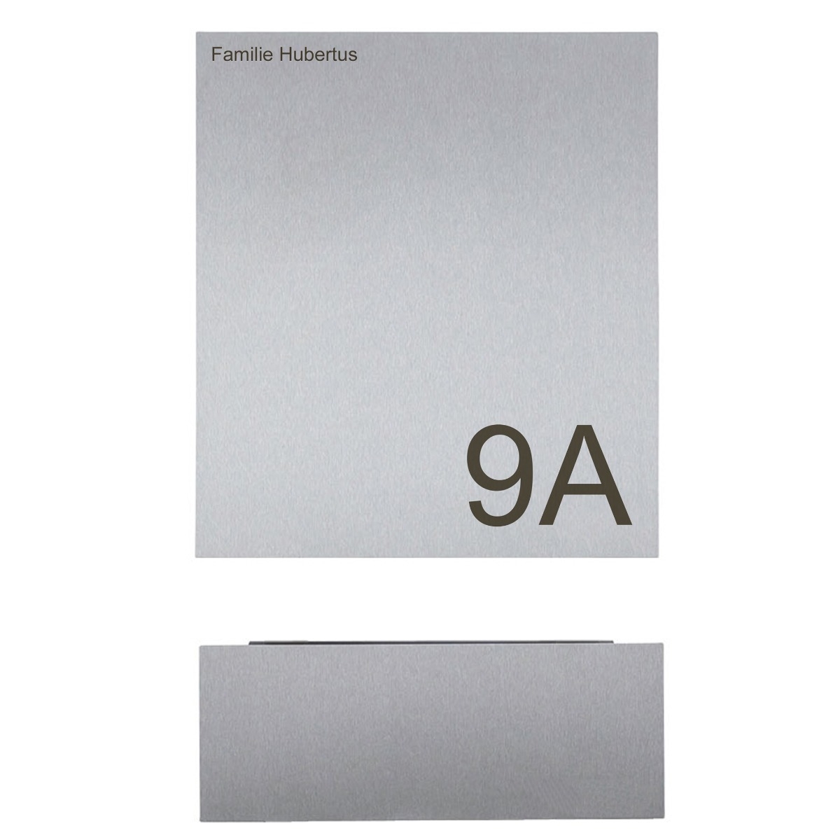 063ae153a21ab61c2442bcb5be576a0c37f554e9 Design letterbox SCHILLER MEDIUM VA7016 - stainless steel V2A, polished & RAL 7016 anthracite grey