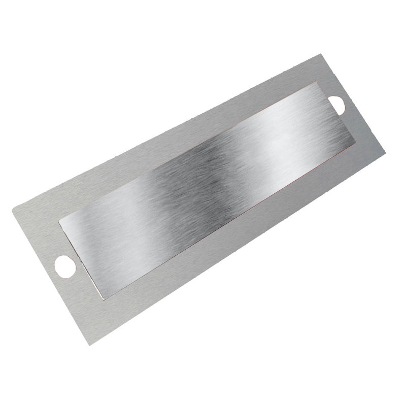cce34cf7914f5cde0623f2665ae79a6fbb8d410a Flush-mounted nameplate for GOETHE letterbox - 2-part - carrier plate + nameplate