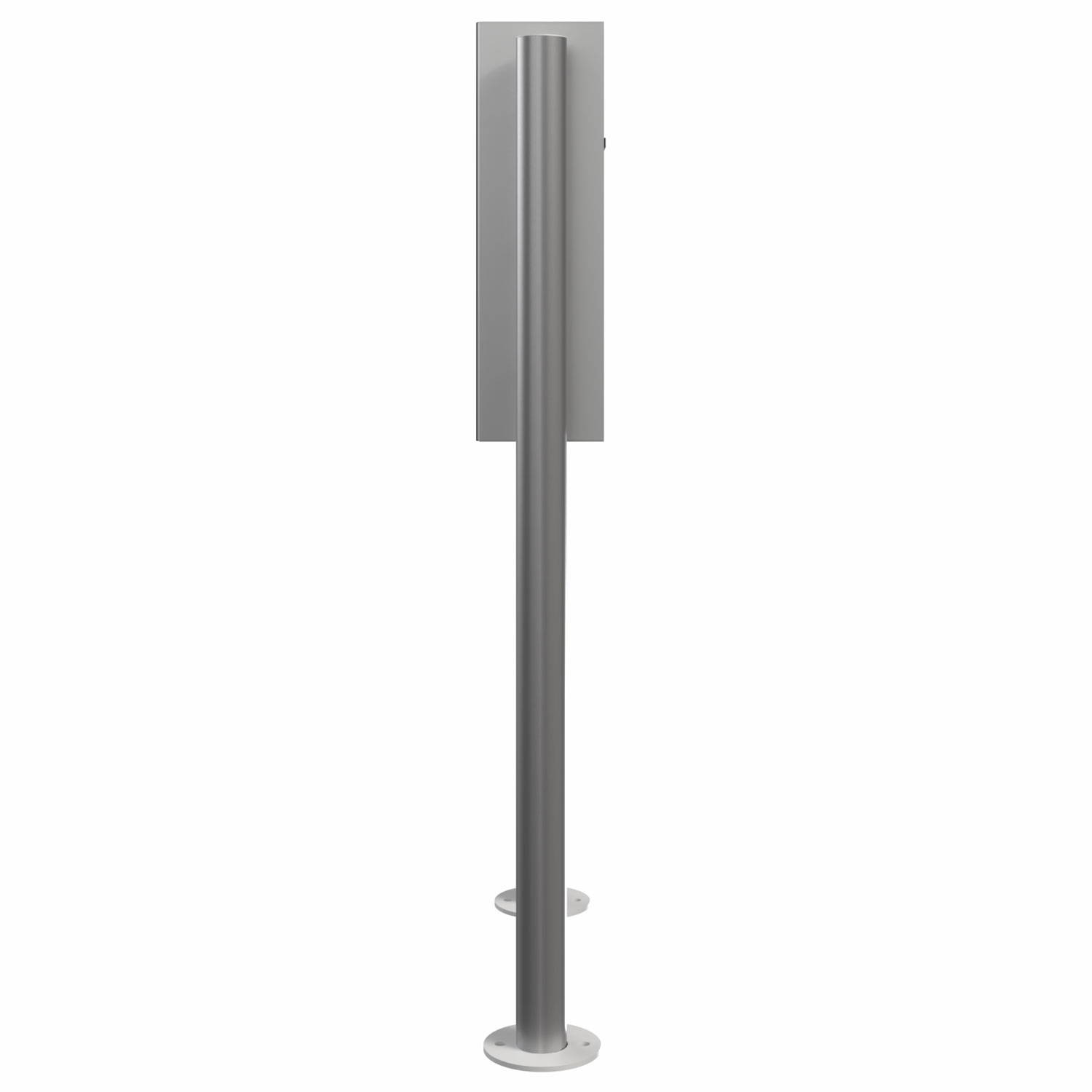 Design pedestal letterbox GRIMM - polished stainless steel
