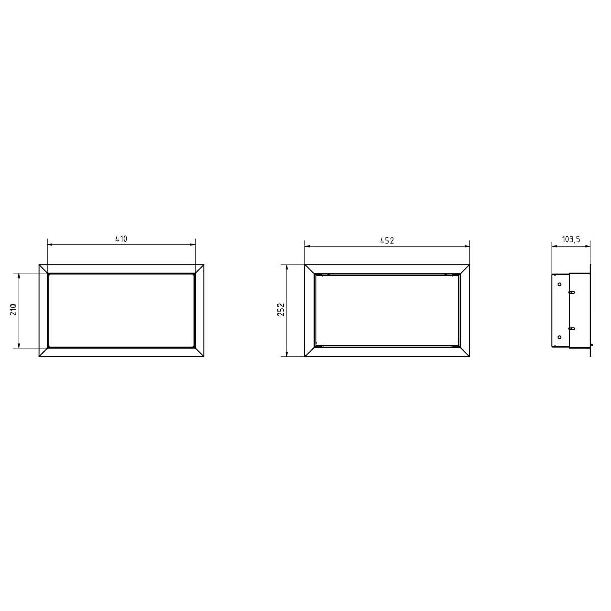 3d160a7d0602037510767cea7ff9b812501a00ac Design flush-mounted newspaper box GOETHE UP - RAL of your choice