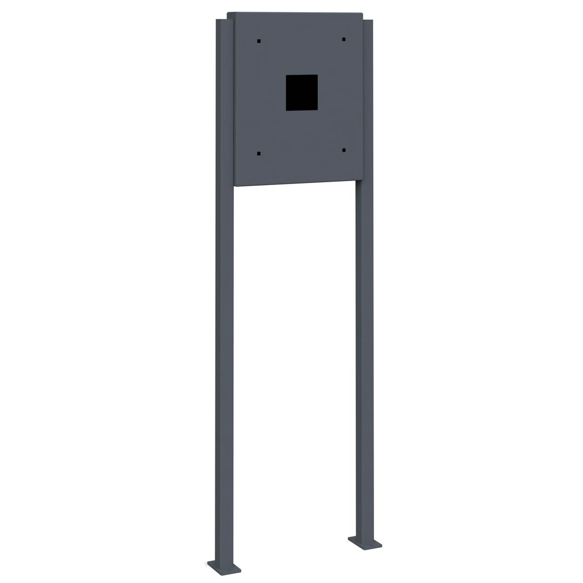 d80f2330f169a895c3ee805ba464ece300ee7575 Stainless steel pedestal BASIC 605 ST-Q - Wallbox prepared - RAL of your choice