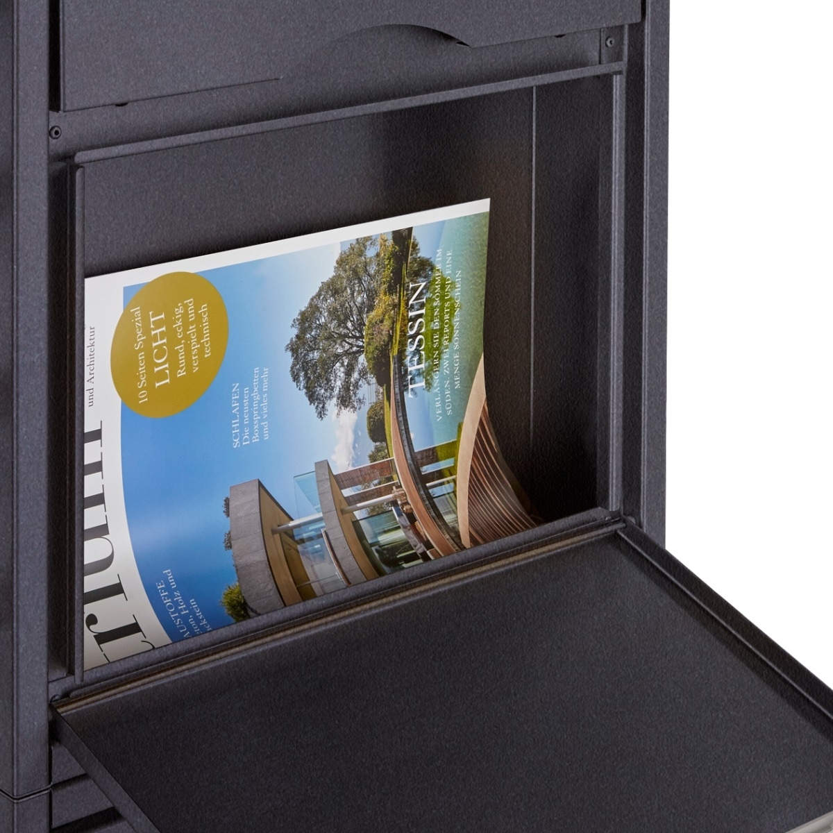 Edelstahl Innentür Briefkasten SMALL - RAL nach Wahl - Passend für Briefeinwurf 300x115mm Edelstahl Innentür Briefkasten SMALL - RAL nach Wahl - Passend für Briefeinwurf 300x115mm