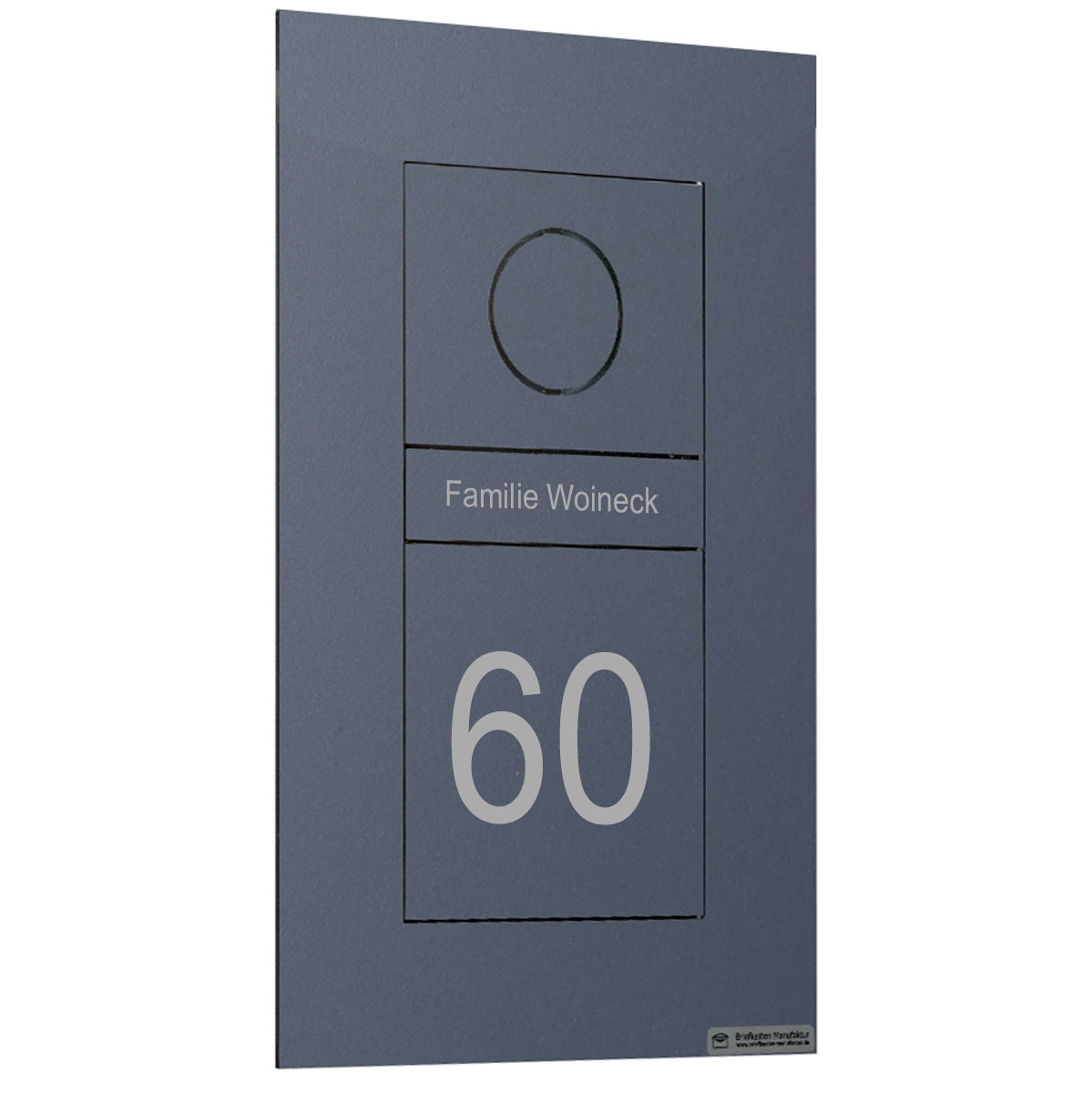 0d7696aa2988a81b8b037a5bc10b174d99c72107 Pannello frontale in acciaio inox per l'installazione a incasso del sistema GIRA 106 - predisposto per 2 ingressi - RAL a scelta