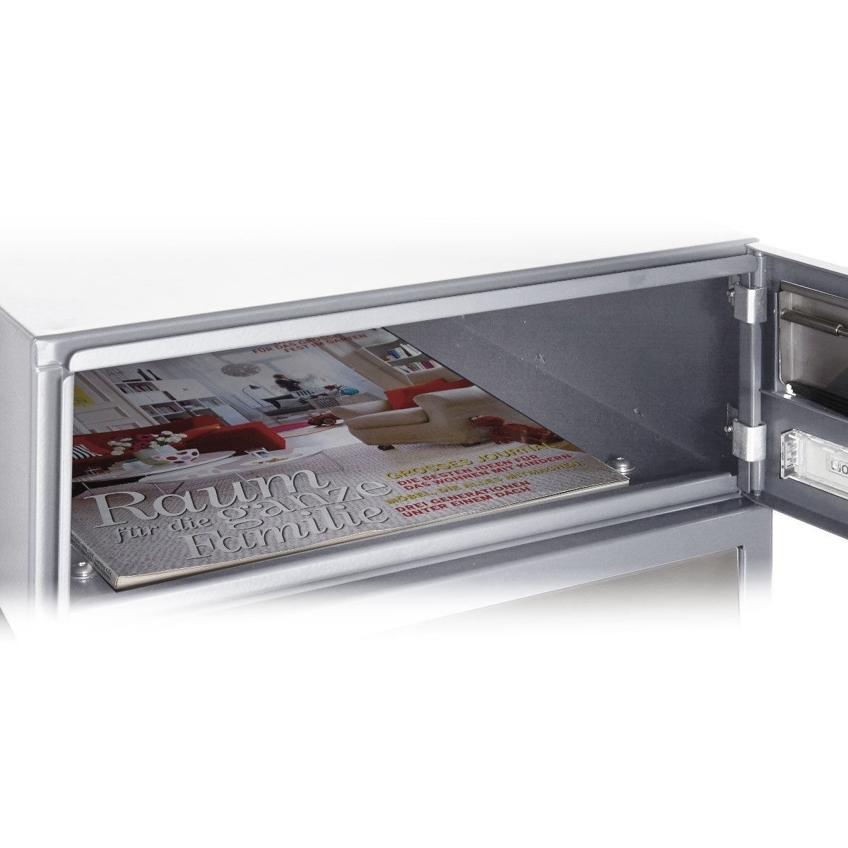 4-delige roestvast stalen opbouwbrievenbus Design BASIC 385 A 220 Horizontaal - gepolijst V2A roestvast staal